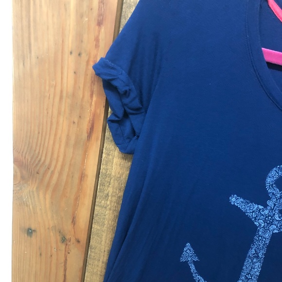 Cynthia Rowley size medium blue anchor dress - Picture 5 of 6